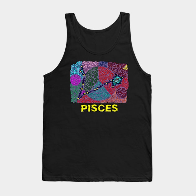 Constellation Pisces Tank Top by NightserFineArts